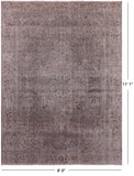 Persian Vintage White Wash Hand Knotted Wool Rug - 8' 0" X 11' 1" - Golden Nile