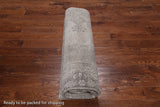 SUPER SALE Ivory Persian Vintage White Wash Handmade Wool Rug - 7' 8" X 11' 2"