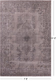 Ivory Persian Vintage White Wash Handmade Wool Rug - 7' 8" X 11' 2" - Golden Nile