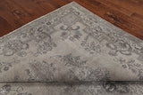 SUPER SALE Ivory Persian Vintage White Wash Handmade Wool Rug - 7' 8" X 11' 2"