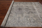 SUPER SALE Ivory Persian Vintage White Wash Handmade Wool Rug - 7' 8" X 11' 2"