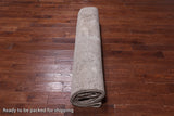 SUPER SALE Ivory Persian Vintage White Wash Handmade Wool Rug - 9' 9" X 12' 3"