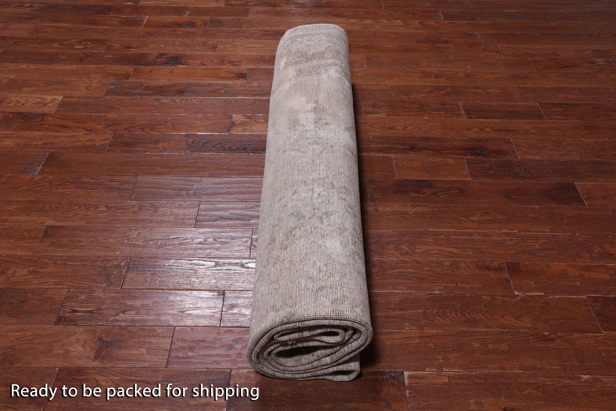 SUPER SALE Ivory Persian Vintage White Wash Handmade Wool Rug - 9' 9" X 12' 3"