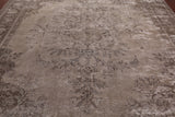 SUPER SALE Ivory Persian Vintage White Wash Handmade Wool Rug - 9' 9" X 12' 3"