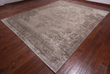 SUPER SALE Ivory Persian Vintage White Wash Handmade Wool Rug - 9' 9" X 12' 3"