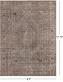 SUPER SALE Ivory Persian Overdyed Handmade Wool Rug - 9' 7" X 12' 10"
