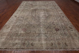 SUPER SALE Ivory Persian Overdyed Handmade Wool Rug - 9' 7" X 12' 10"