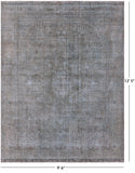 Persian Overdyed Hand Knotted Wool Rug - 9' 6" X 12' 5" - Golden Nile