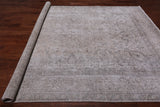 SUPER SALE Ivory Persian Vintage White Wash Hand Knotted Wool Rug - 7' 10" X 10' 10"