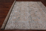 SUPER SALE Ivory Persian Vintage White Wash Handmade Wool Rug - 9' 3" X 12' 1"