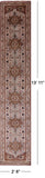 Ivory Heriz Serapi Hand Knotted Wool Runner Rug - 2' 6" X 13' 11" - Golden Nile
