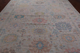 SUPER SALE Ivory Turkish Oushak Handmade Wool Rug - 10' 1" X 14' 0"