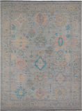 Grey Kazak Hand Knotted Wool Rug - 10' 2" X 14' 0"
