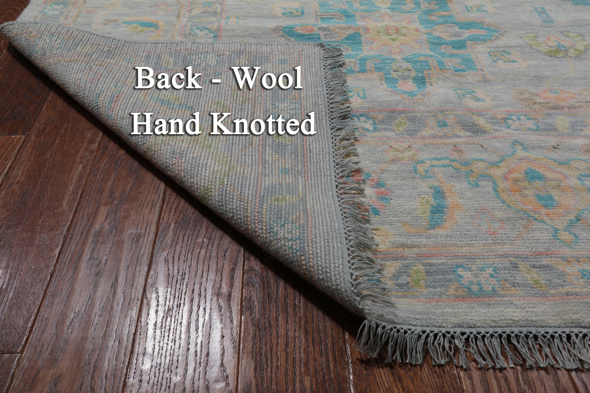 Grey Kazak Hand Knotted Wool Rug - 10' 2" X 14' 0"