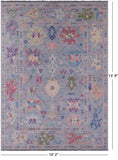 Grey Turkish Oushak Handmade Wool Rug - 10' 2" X 13' 9" - Golden Nile