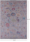 Grey Turkish Oushak Handmade Wool Rug - 9' 10" X 13' 9" - Golden Nile