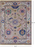 Turkish Oushak Hand Knotted Wool Rug - 10' 2" X 13' 11" - Golden Nile