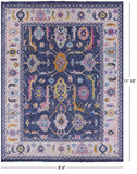Grey Turkish Oushak Hand Knotted Wool Rug - 9' 0" X 11' 10" - Golden Nile