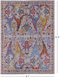 Grey Turkish Oushak Handmade Wool Rug - 9' 1" X 12' 3" - Golden Nile