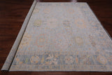 SUPER SALE Silver Square Turkish Oushak Hand Knotted Wool Rug - 9' 2" X 9' 3"