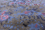 Abstract Contemporary Hand Knotted Wool & Silk Rug - 8' 11" X 12' 1" - Golden Nile