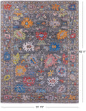 Grey Turkish Oushak Hand Knotted Wool Rug - 11' 11" X 15' 1" - Golden Nile