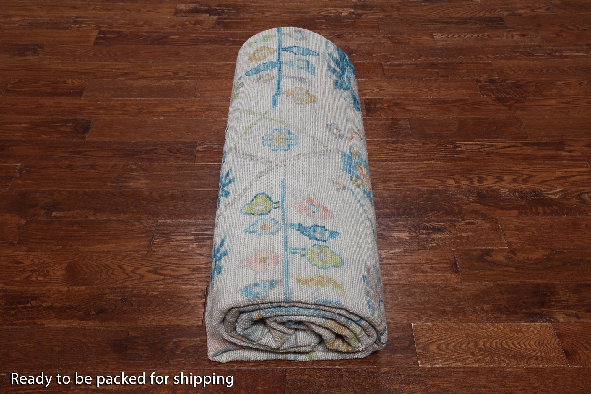 SUPER SALE Ivory Turkish Oushak Hand Knotted Wool Rug - 10' 1" X 13' 10"