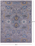 Grey Persian Tabriz Hand Knotted Wool Rug - 10' 0" X 13' 9" - Golden Nile