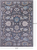 Grey Persian Tabriz Hand Knotted Wool Rug - 10' 3" X 13' 11" - Golden Nile
