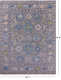 Grey Turkish Oushak Handmade Wool Rug - 10' 3" X 13' 9" - Golden Nile