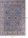 Grey Persian Tabriz Hand Knotted Wool Rug - 10' 1" X 14' 7" - Golden Nile