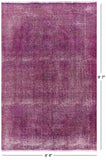 Persian Overdyed Hand Knotted Wool Area Rug - 6' 4" X 9' 7" - Golden Nile
