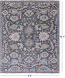 Grey Persian Tabriz Hand Knotted Wool Rug - 8' 2" X 10' 1" - Golden Nile