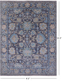 Grey Persian Tabriz Hand Knotted Wool Rug - 9' 2" X 12' 2" - Golden Nile