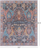 Grey Turkish Oushak Hand Knotted Wool Rug - 8' 3" X 10' 0" - Golden Nile