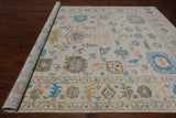 SUPER SALE Ivory Turkish Oushak Handmade Wool Rug - 9' 2" X 12' 0"