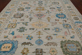 SUPER SALE Ivory Turkish Oushak Handmade Wool Rug - 9' 2" X 12' 0"
