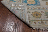 SUPER SALE Ivory Turkish Oushak Handmade Wool Rug - 9' 2" X 12' 0"