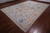 SUPER SALE Ivory Turkish Oushak Hand Knotted Wool Rug - 10' 0" X 14' 2"