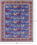 Blue Heriz Serapi Hand Knotted Wool Rug - 9' 0" X 11' 11" - Golden Nile