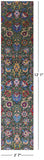 Green Persian Tabriz Handmade Wool & Silk Runner Rug - 2' 7" X 12' 1" - Golden Nile
