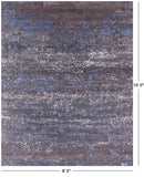 Abstract Contemporary Hand Knotted Wool & Silk Rug - 8' 0" X 10' 0" - Golden Nile