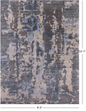 Abstract Contemporary Hand Knotted Wool & Silk Rug - 9' 2" X 12' 1" - Golden Nile
