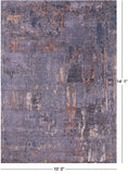 Abstract Contemporary Hand Knotted Wool & Silk Rug - 10' 0" X 14' 1" - Golden Nile