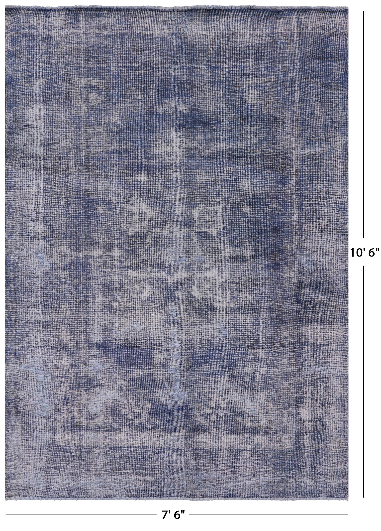 Persian Overdyed Handmade Area Rug - 7' 6" X 10' 6" - Golden Nile