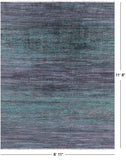 Savannah Grass Hand Knotted Wool & Silk Rug - 8' 11" X 11' 8" - Golden Nile