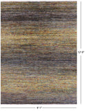 Savannah Grass Hand Knotted Wool Rug - 9' 1" X 12' 0" - Golden Nile