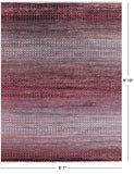 Savannah Grass Hand Knotted Wool & Silk Rug - 8' 1" X 9' 10" - Golden Nile