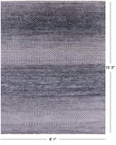 Savannah Grass Hand Knotted Wool & Silk Rug - 8' 1" X 10' 0" - Golden Nile