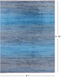 Savannah Grass Hand Knotted Wool & Silk Rug - 9' 1" X 11' 10" - Golden Nile